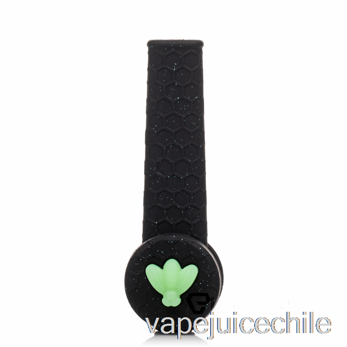 Vape Chile Stratus Trio Pipa De Silicona Pantera Brillante (negro Brillante / Abeja Verde Uv)